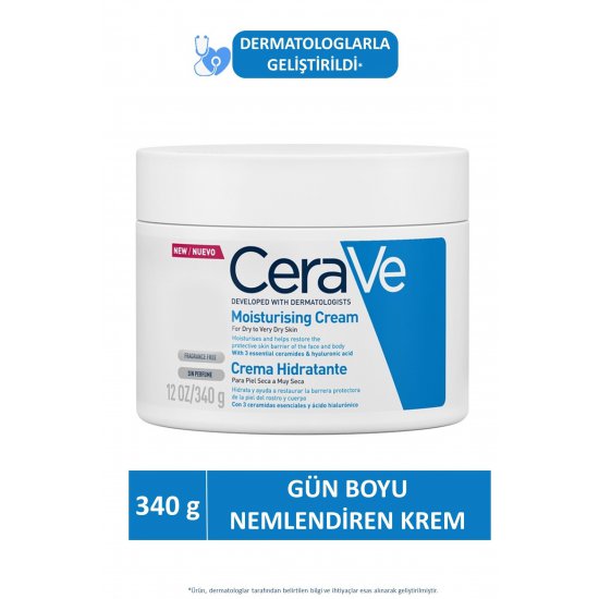 Cerave Moisturising Cream Kuru ve Çok Kuru Ciltler İçin 340 gr