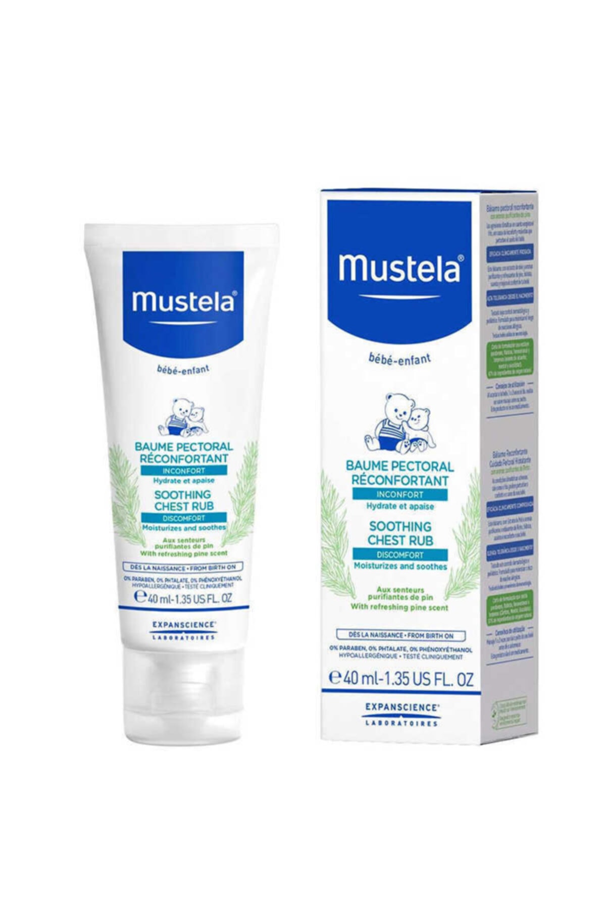 Mustela Soothing Chest Rub 40 Ml (rahatlatıcı göğüs balsamı)