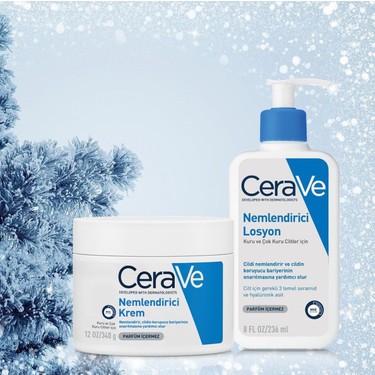 CeraVe kışa hazırlık seti 236 ml Lotıon + 340 gr Cream